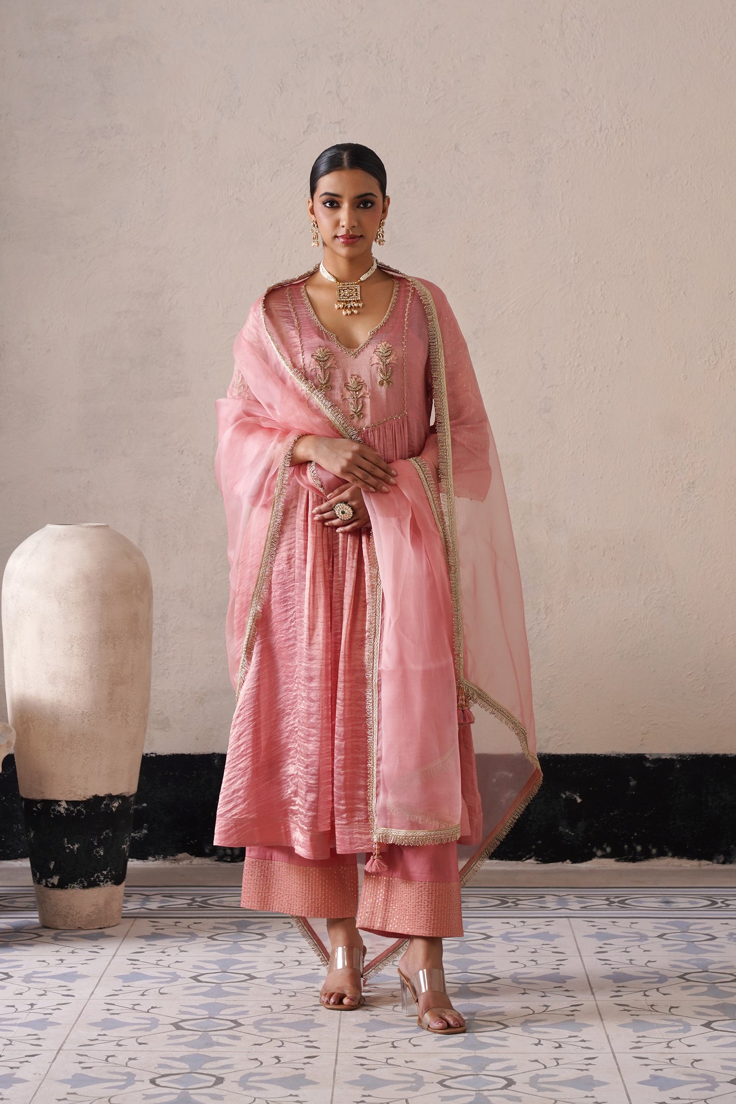 Aafreen Gathered Kurta Set
