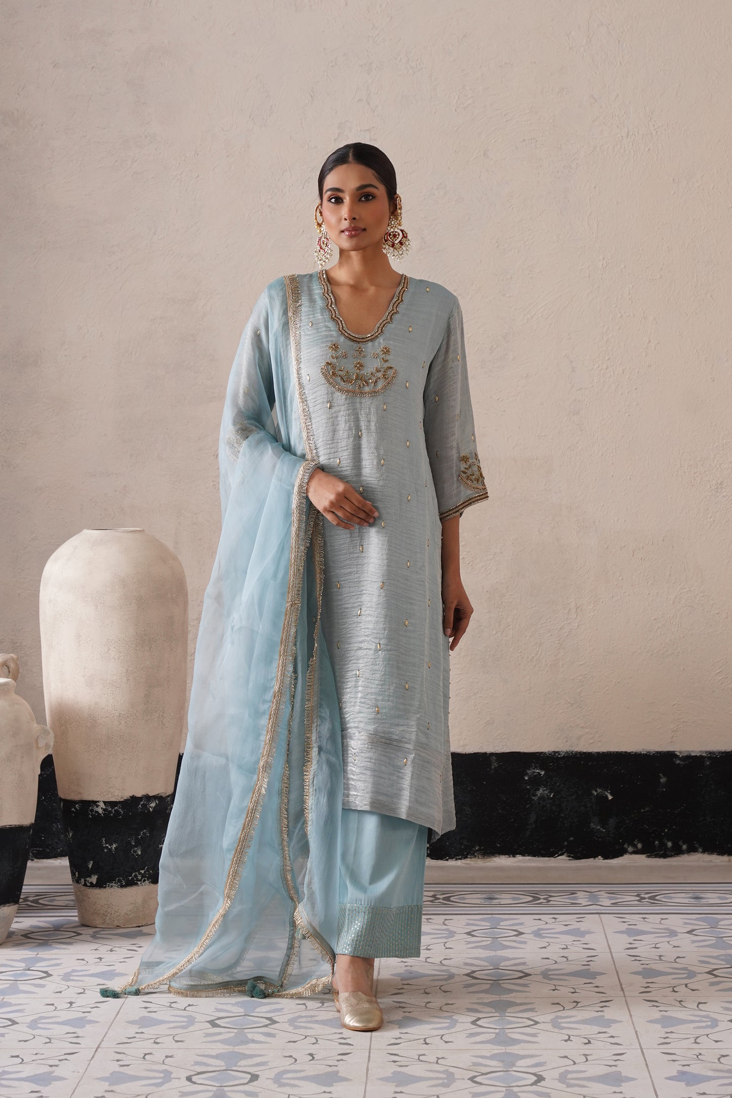 Elysian Ivory Straight Kurta Set