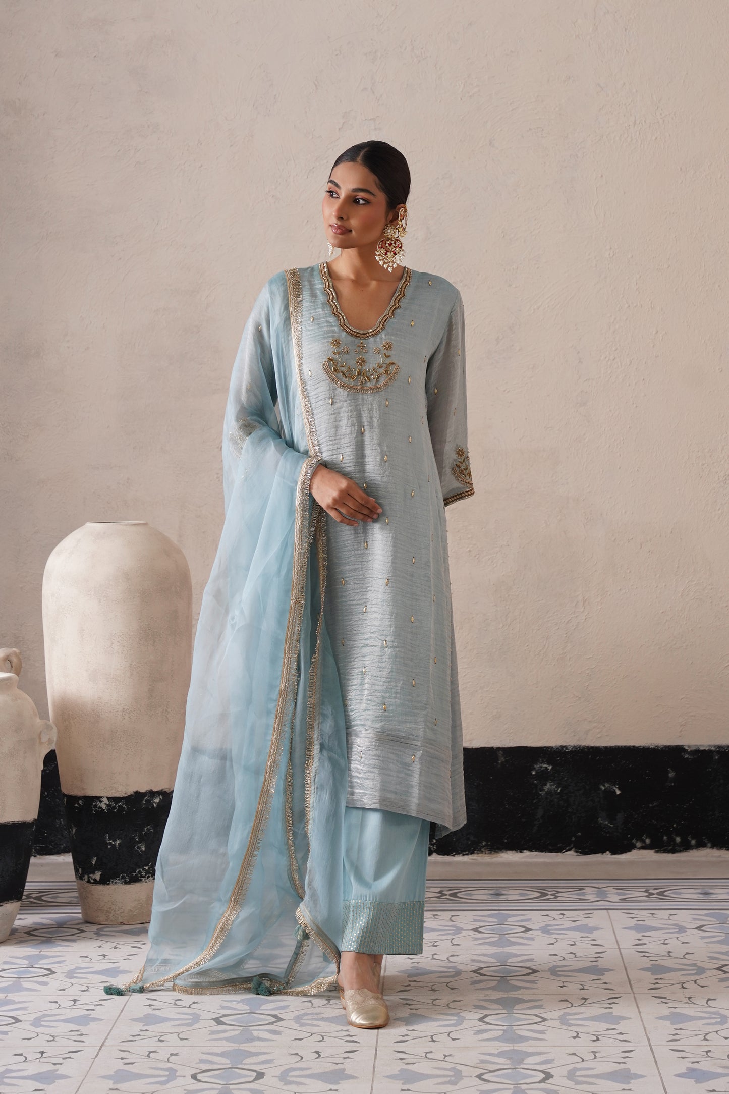 Elysian Ivory Straight Kurta Set