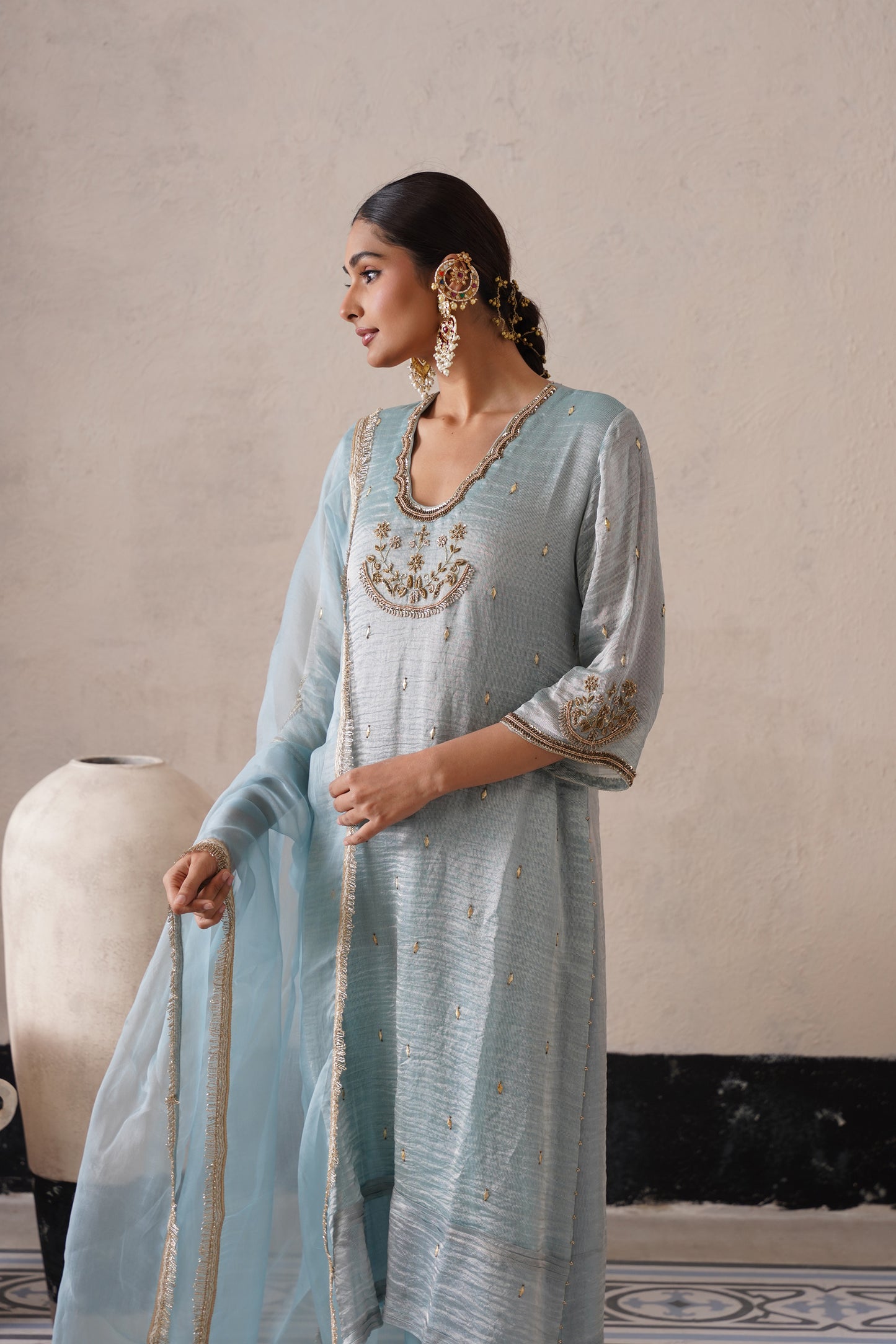 Elysian Ivory Straight Kurta Set