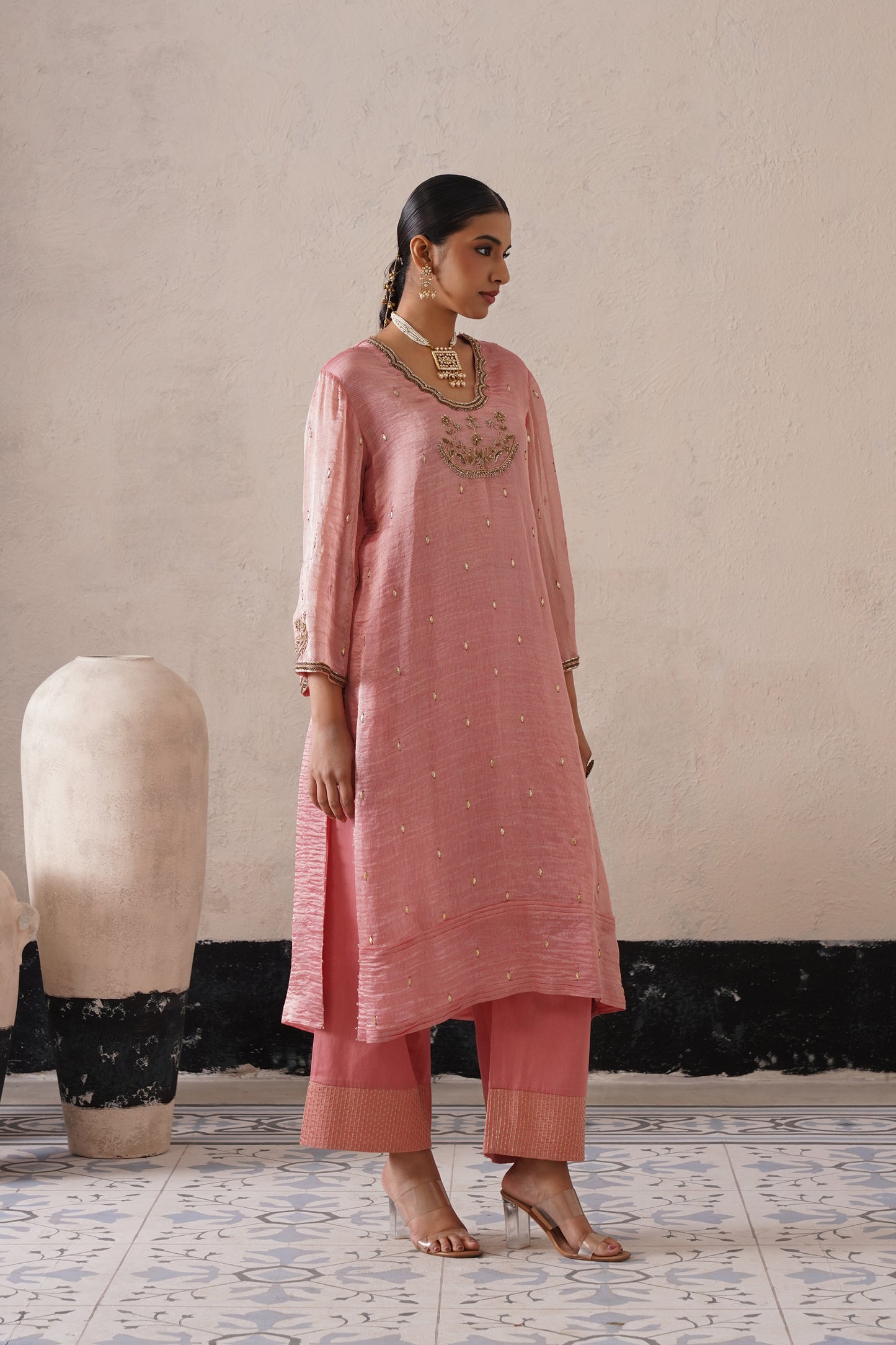 Elysian Ivory Straight Kurta Set