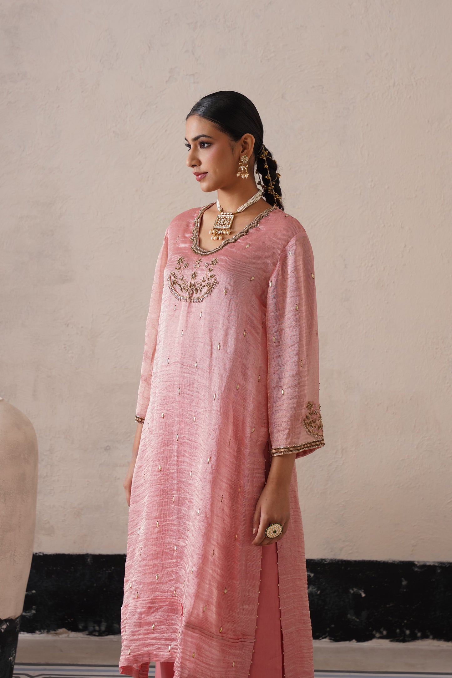 Elysian Ivory Straight Kurta Set