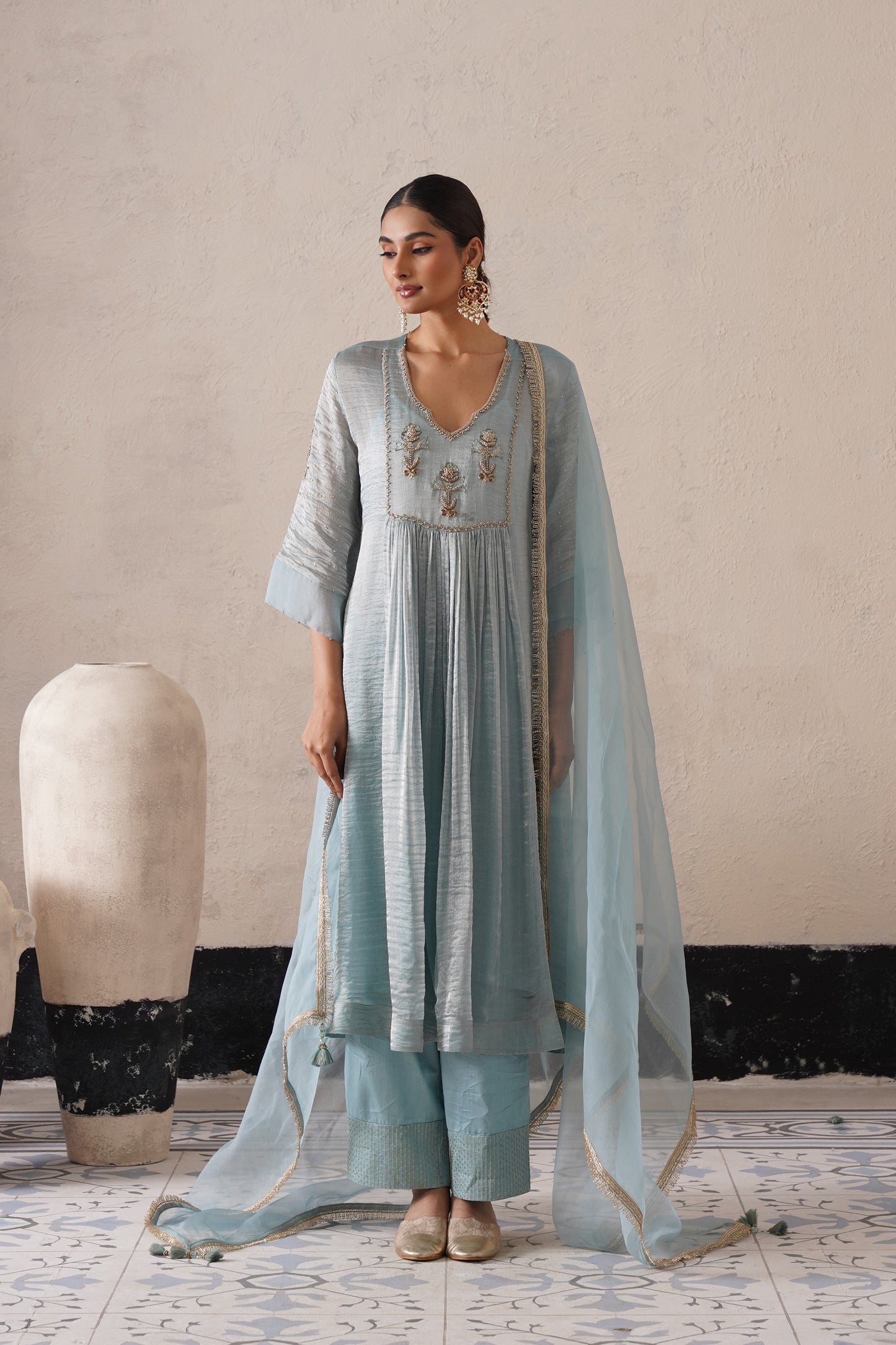 Aafreen Gathered Kurta Set