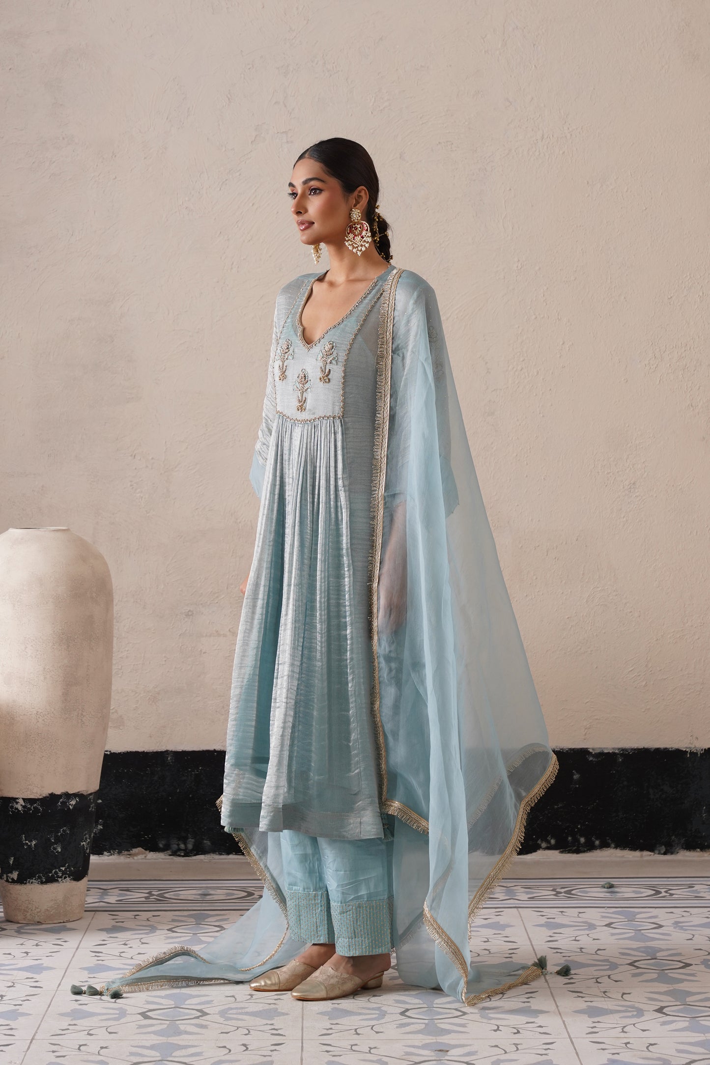 Aafreen Gathered Kurta Set