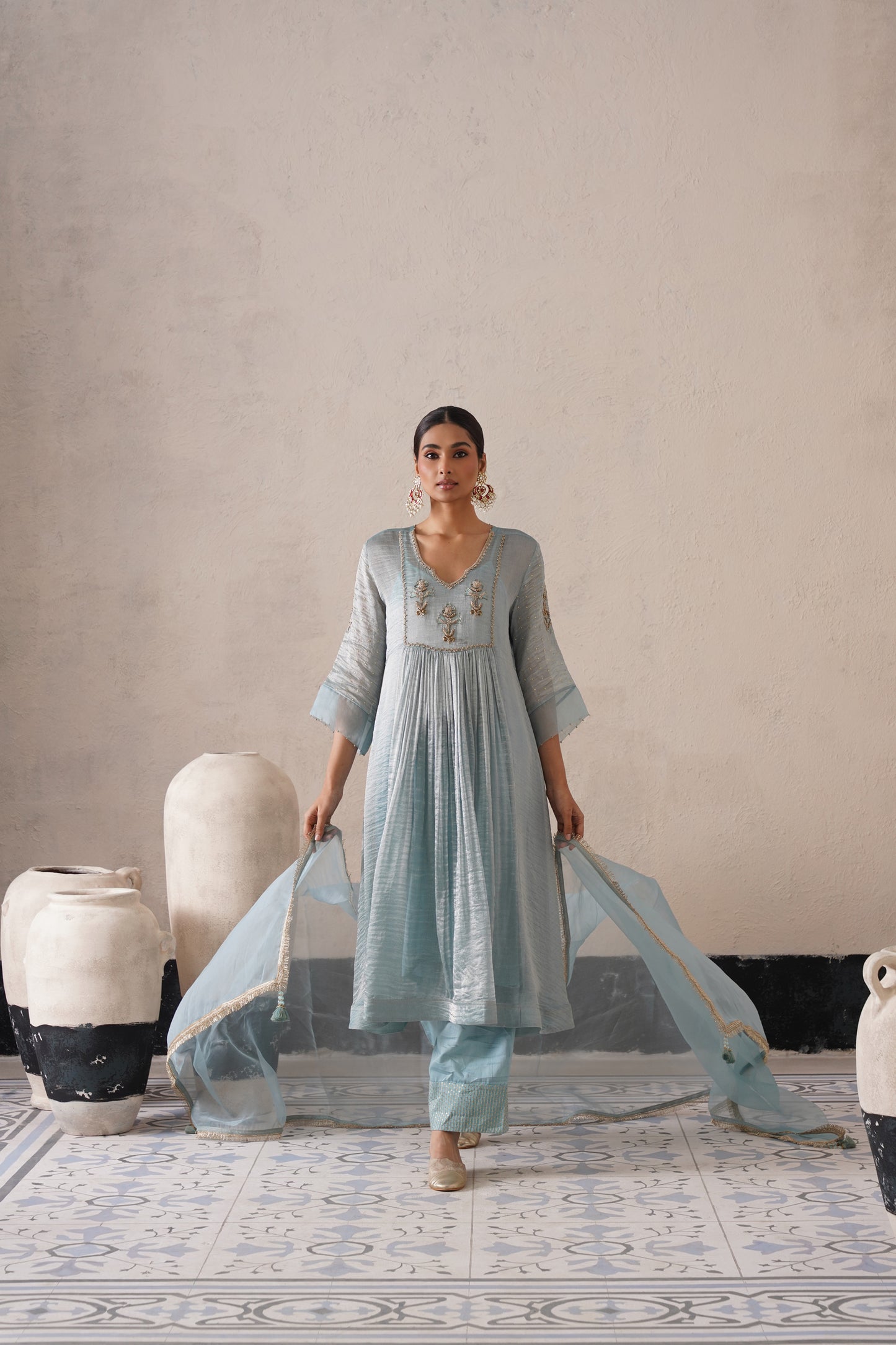 Aafreen Gathered Kurta Set