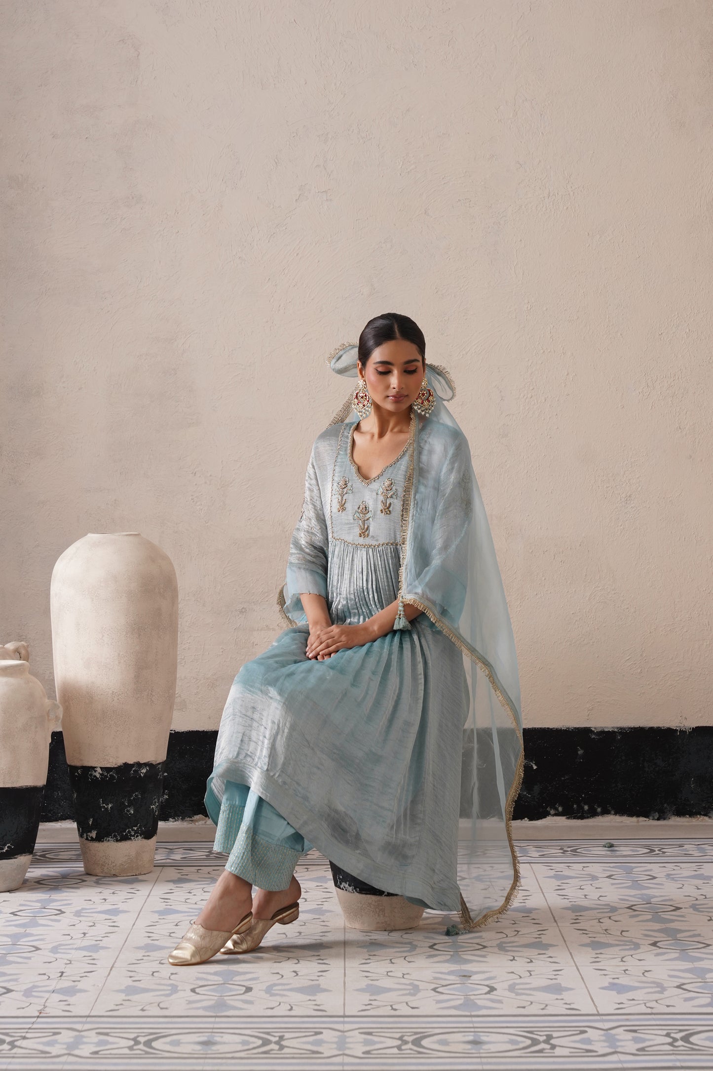 Aafreen Gathered Kurta Set