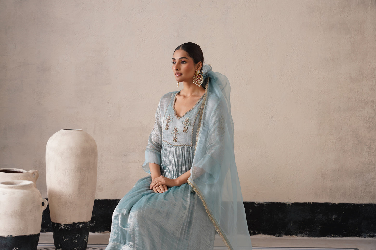 Aafreen Gathered Kurta Set
