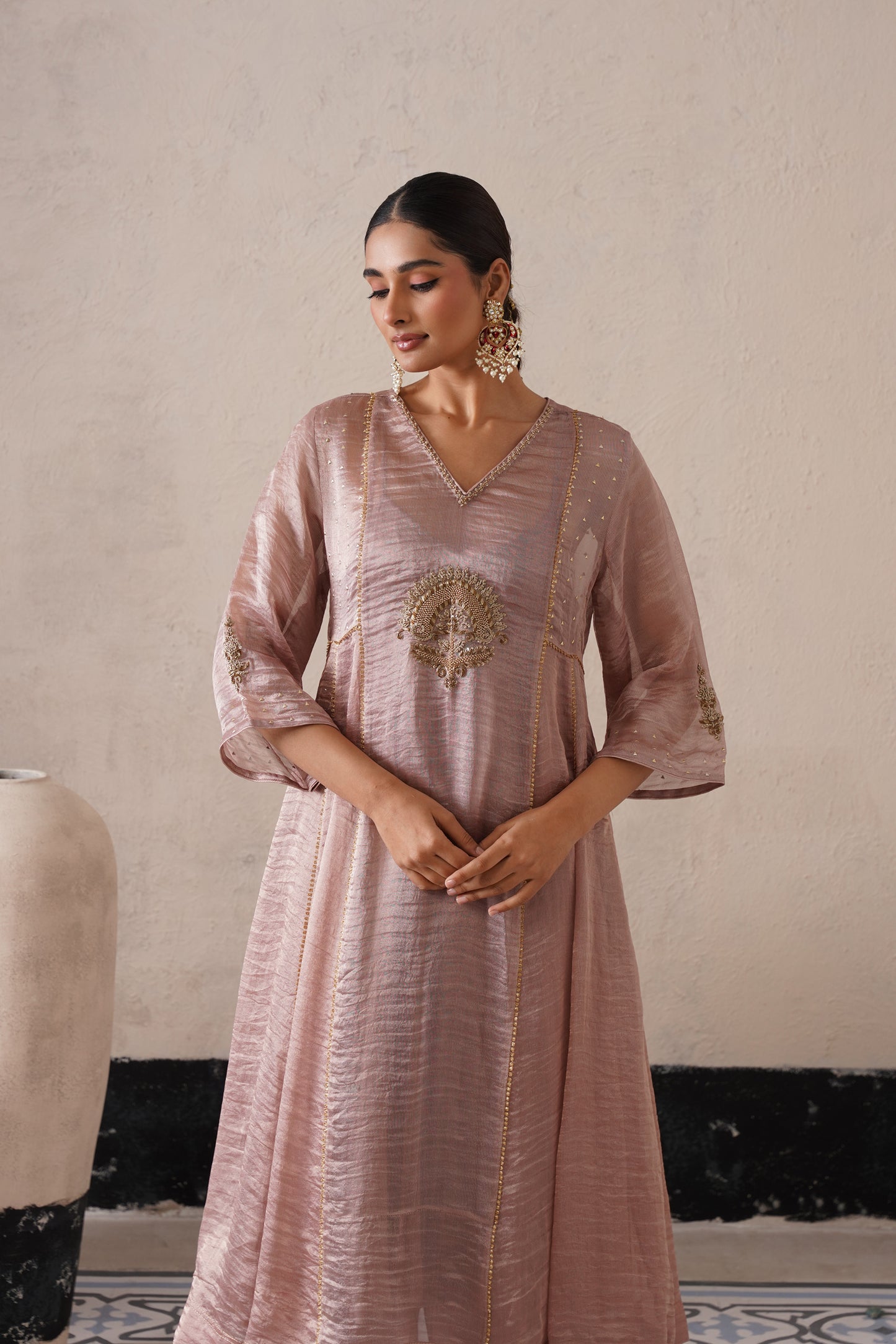 Royal Tissue & Organza Suit Set