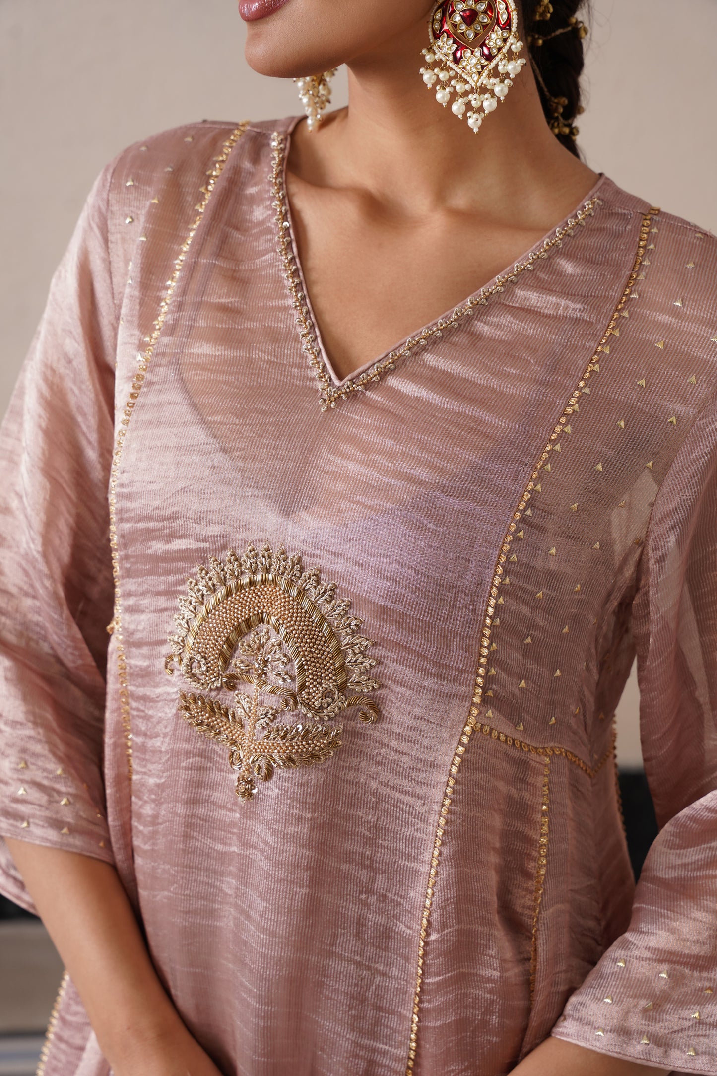 Royal Tissue & Organza Suit Set