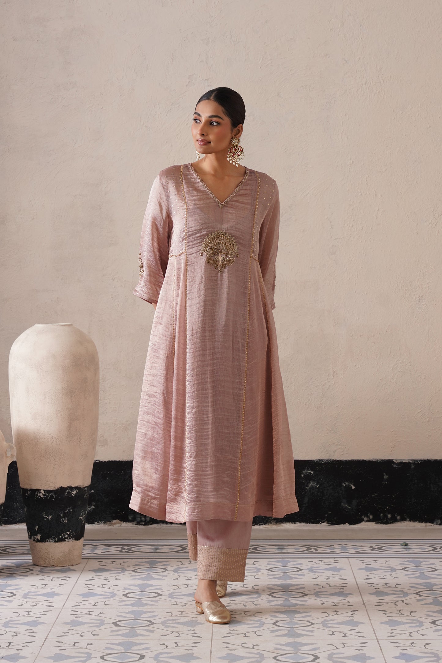 Royal Tissue & Organza Suit Set