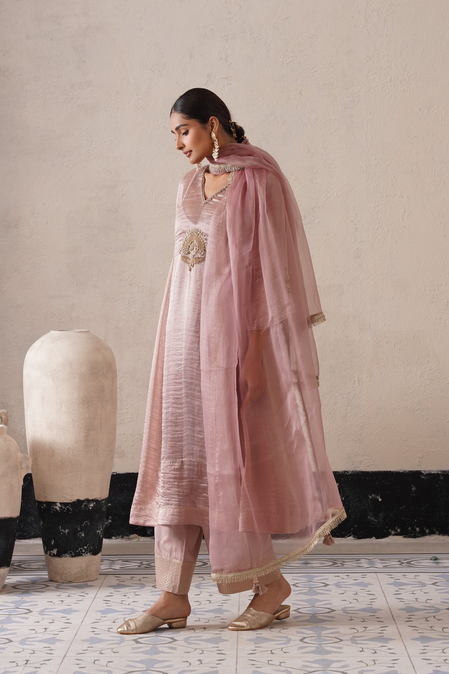 Royal Tissue & Organza Suit Set