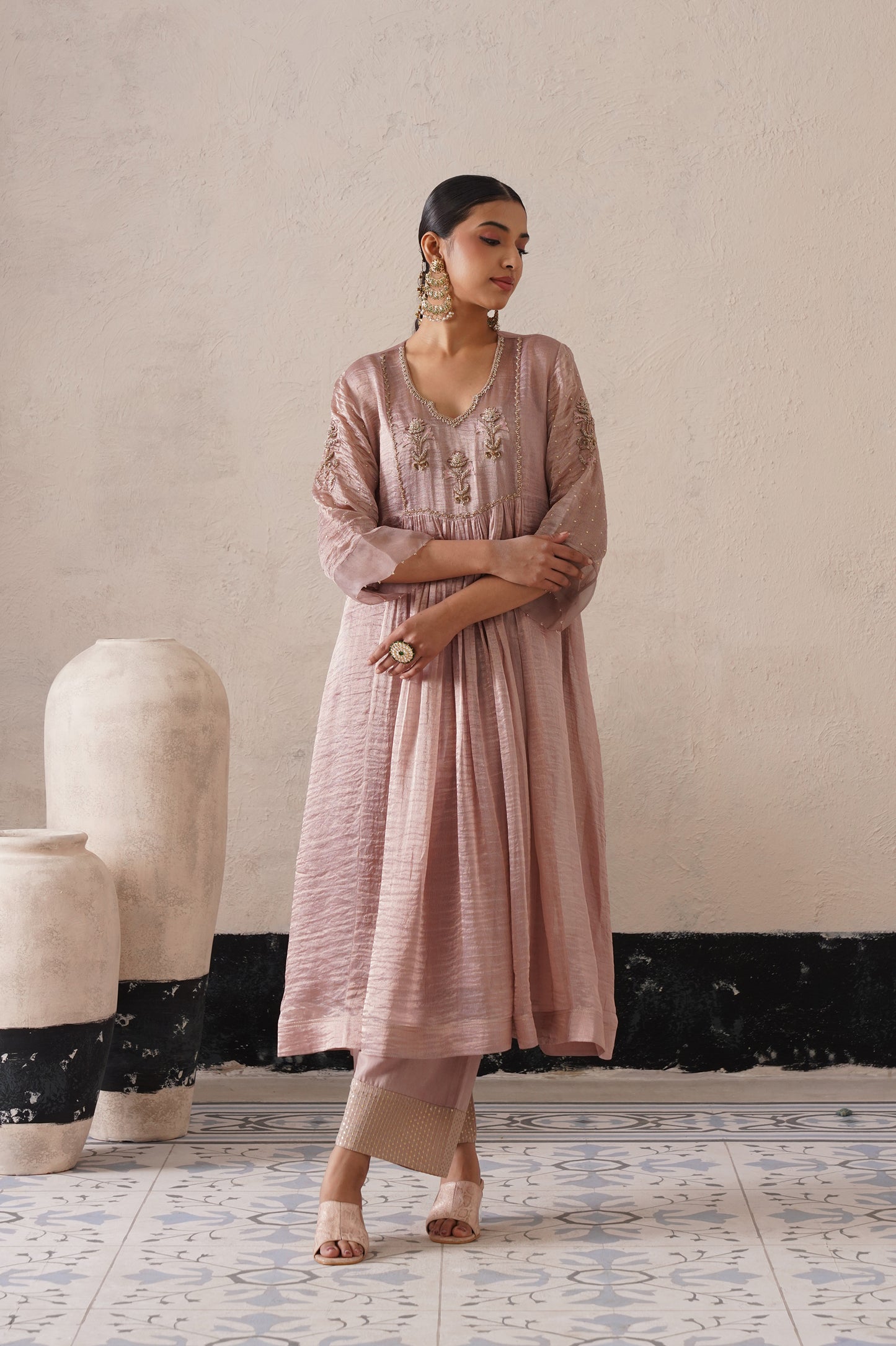 Aafreen Gathered Kurta Set