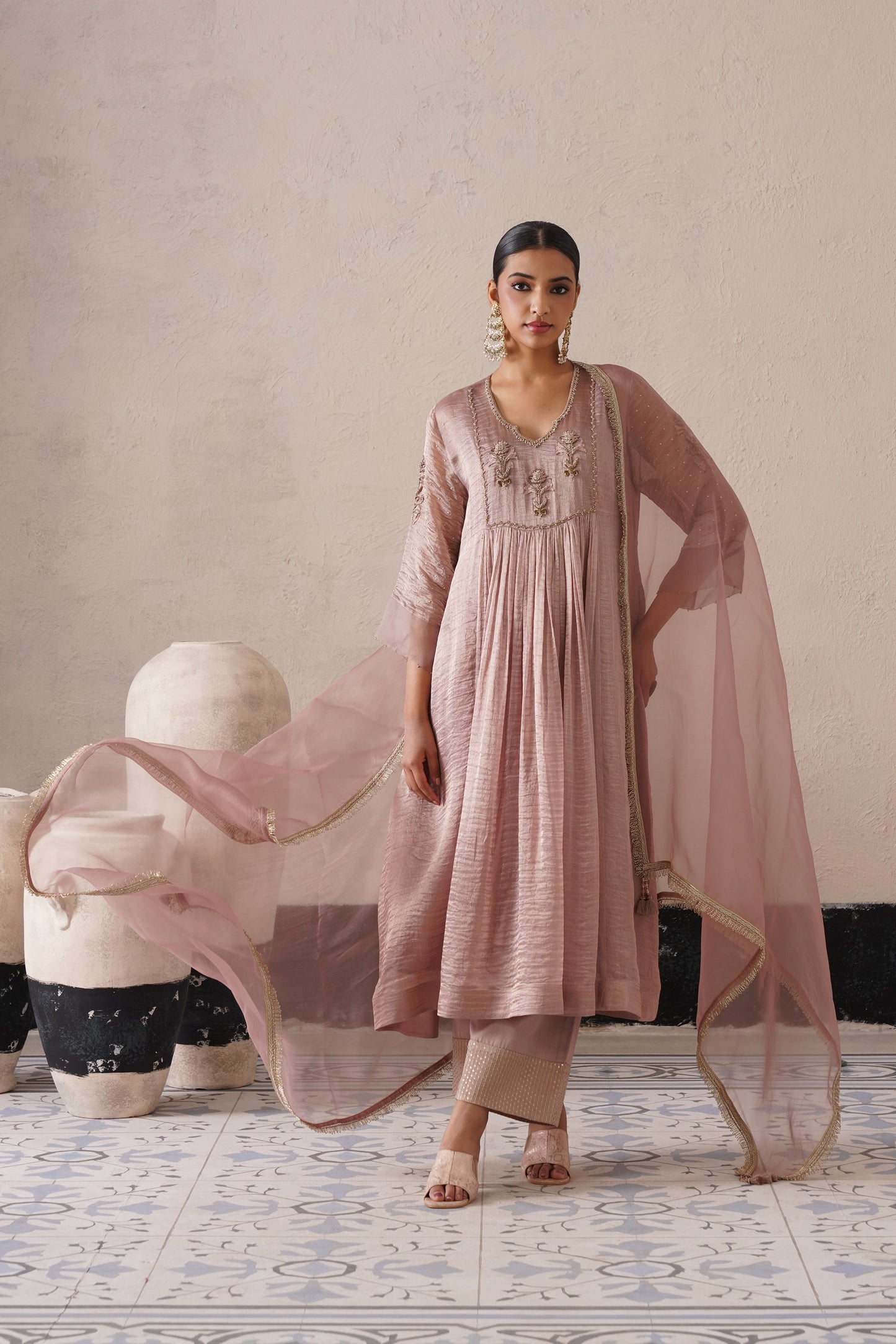 Aafreen Gathered Kurta Set