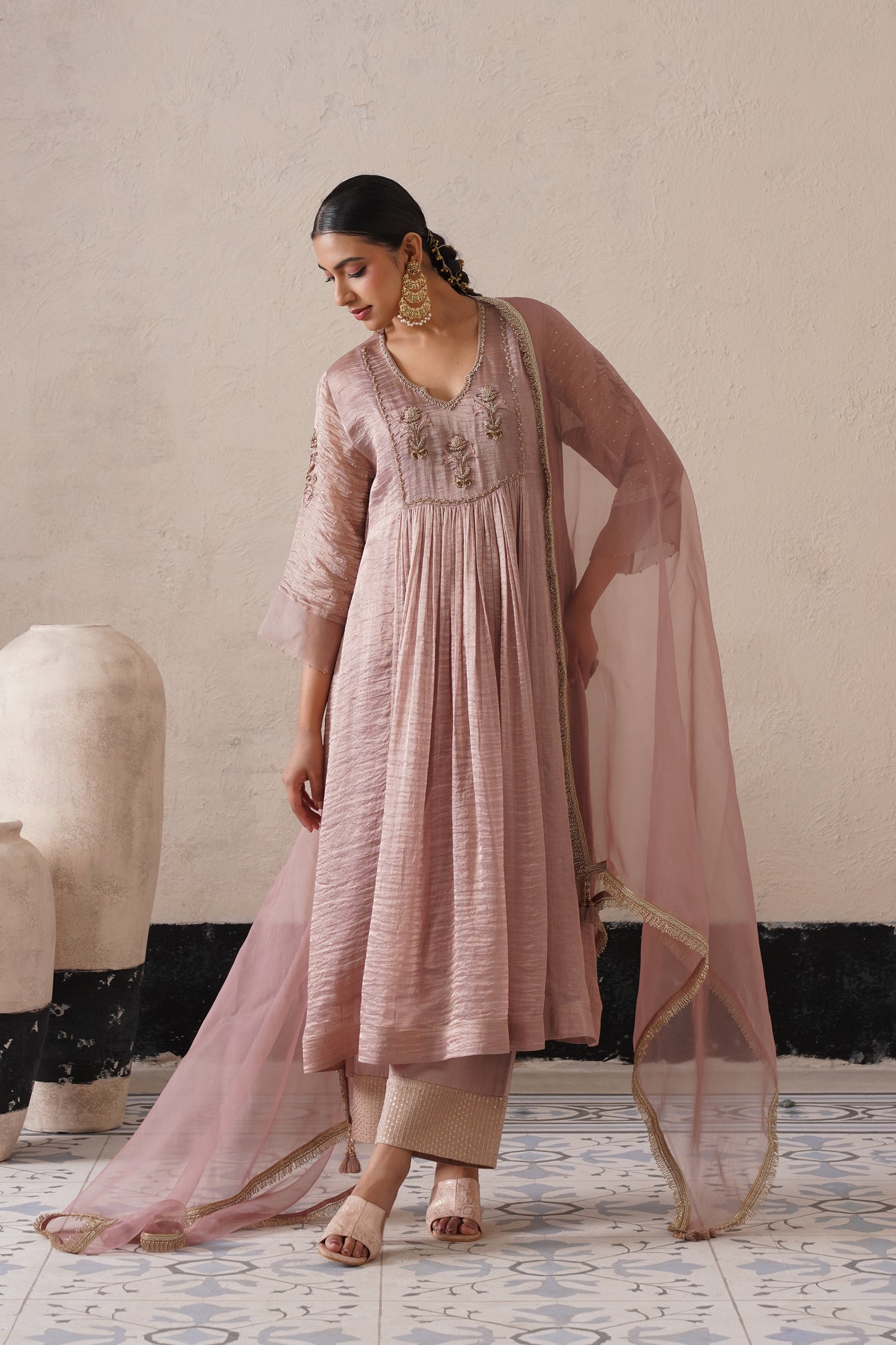 Aafreen Gathered Kurta Set