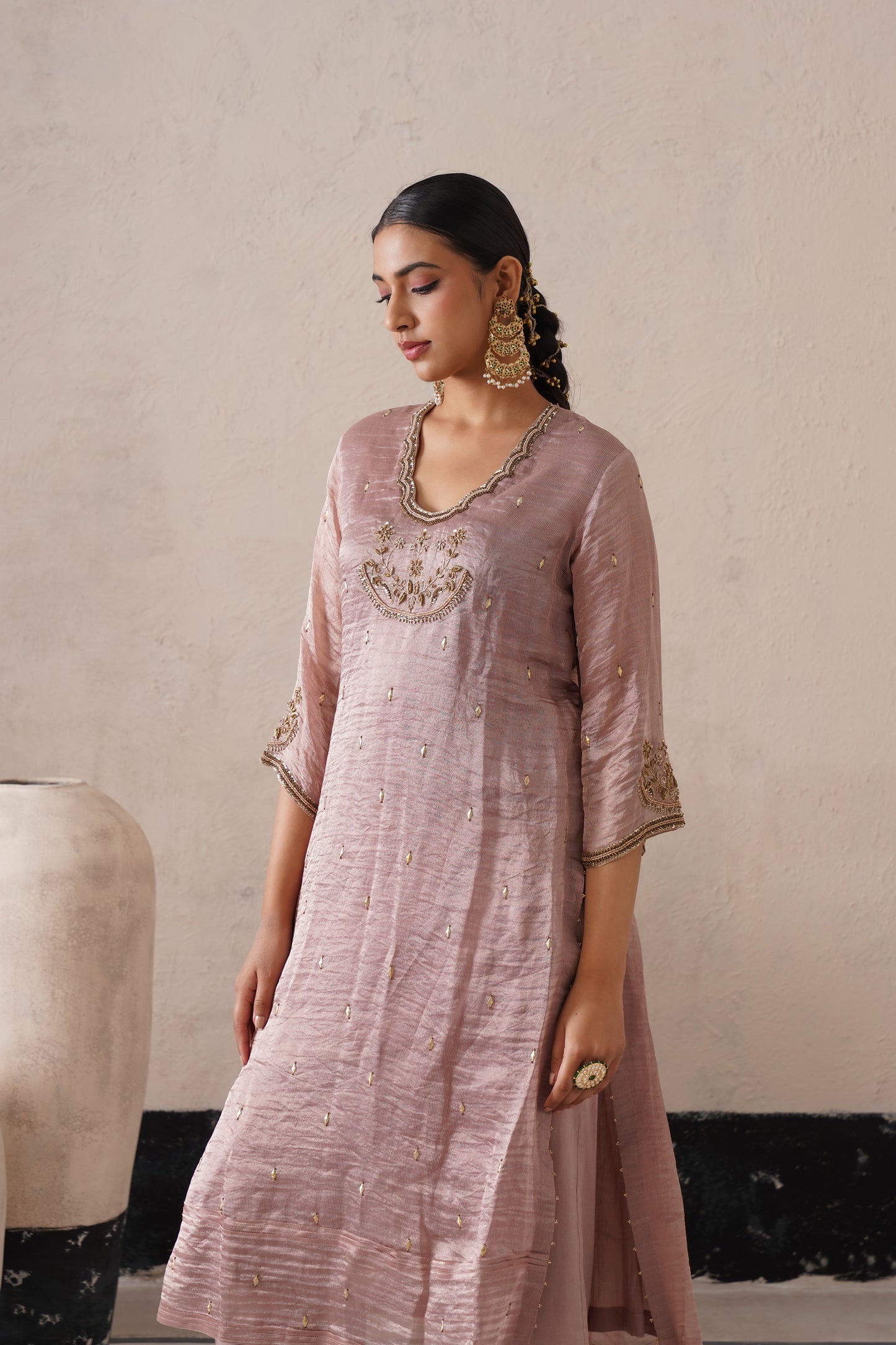 Elysian Ivory Straight Kurta Set