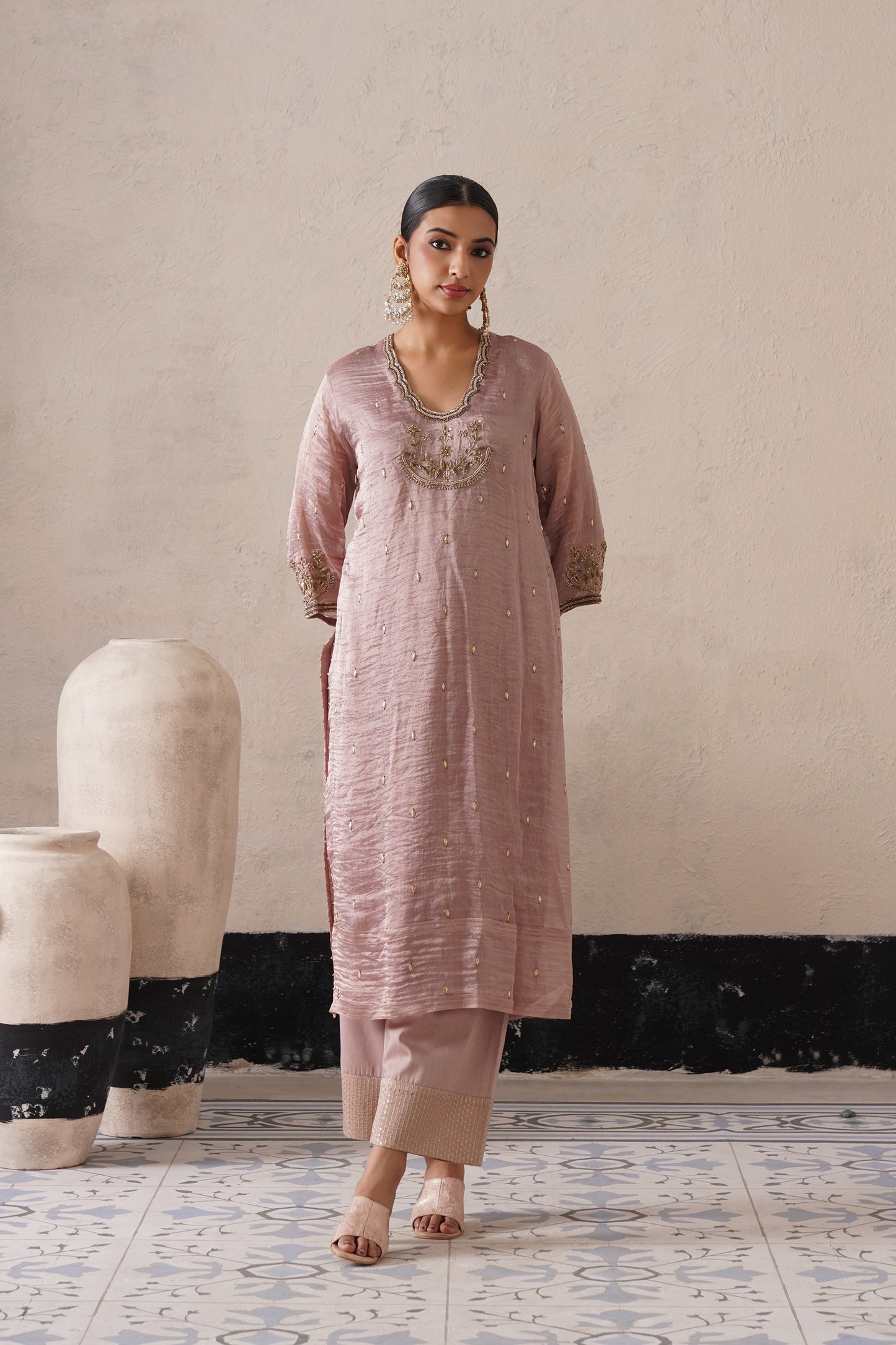 Elysian Ivory Straight Kurta Set