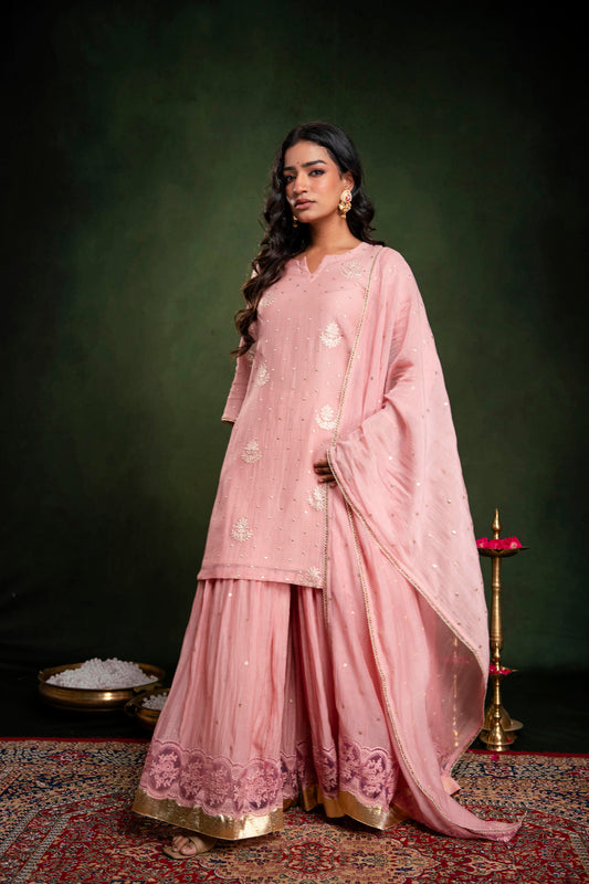 Dusty Peach garara Set