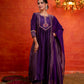 Purple with Side tissue Stripes