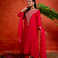 Red with Rani V Neck