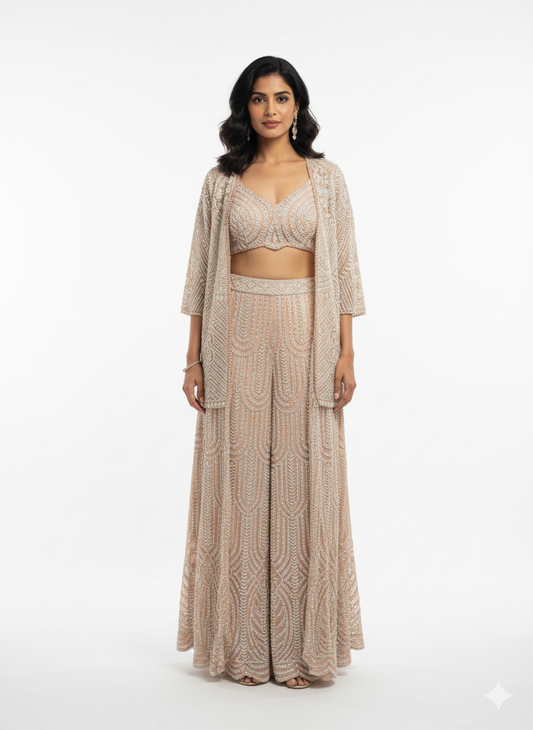 Pearlwork Jacket Pants Set
