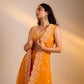 Embellished Plazzos set with Cape
