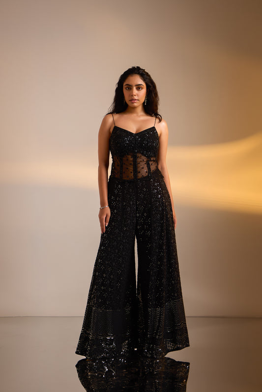 Embellished Corset Sharara Set
