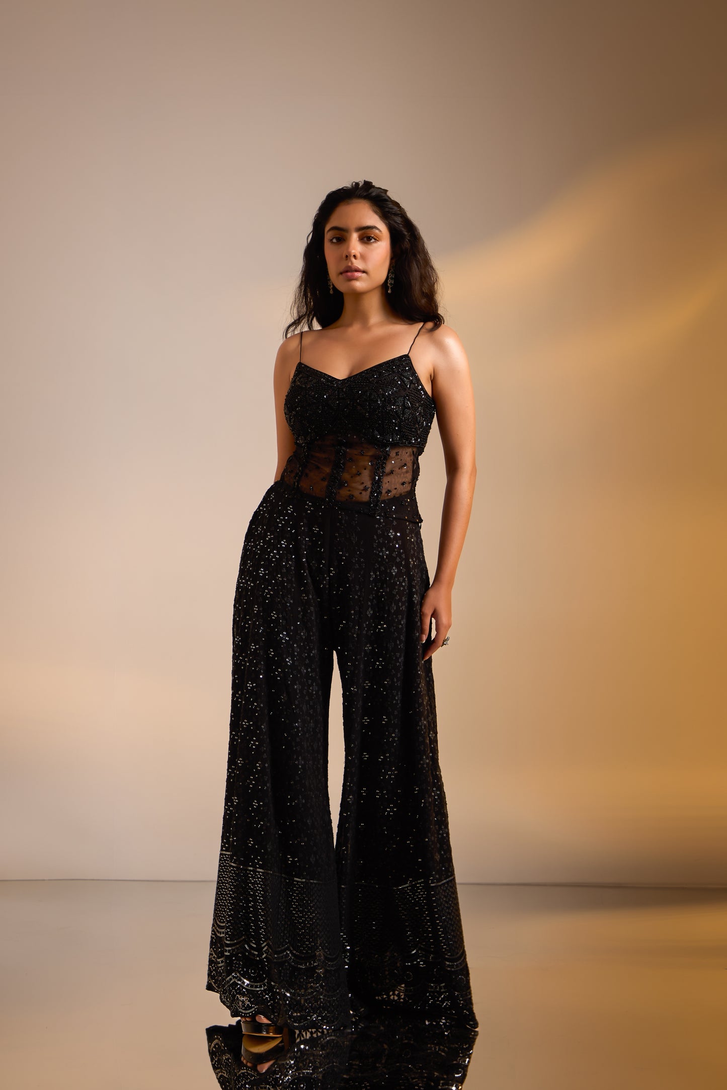 Embellished Corset Sharara Set