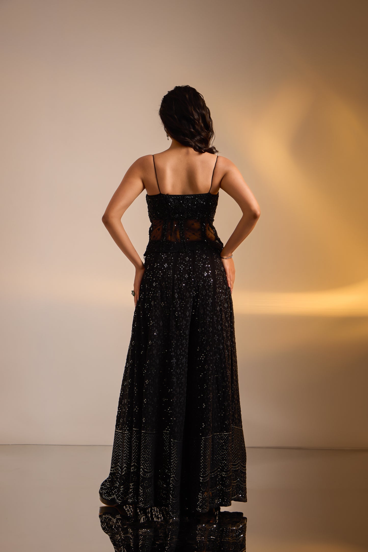Embellished Corset Sharara Set