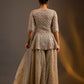 Embellished Peplum Sharara set