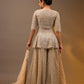 Embellished Peplum Sharara set