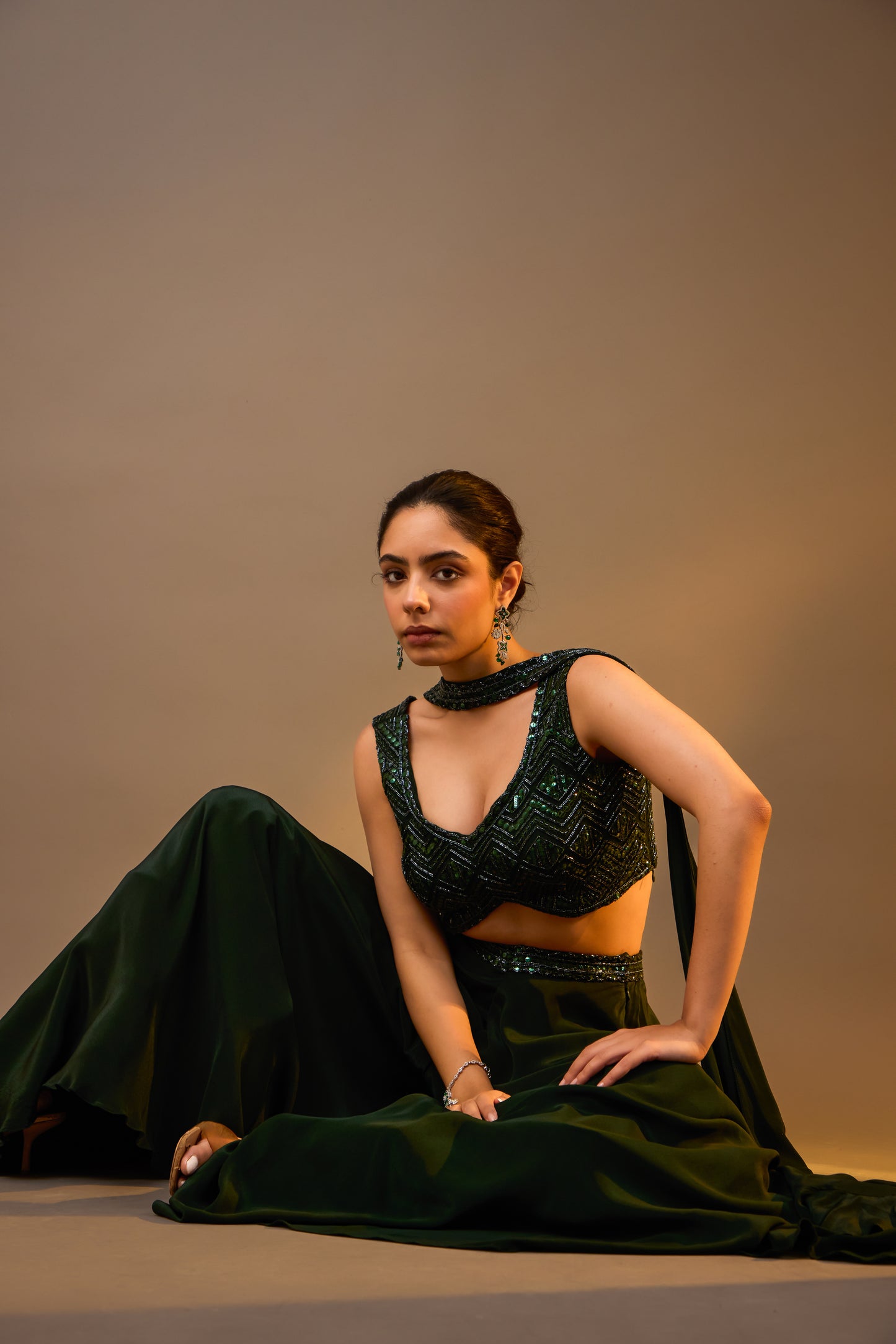 Embellished Sharara set with Dupatta