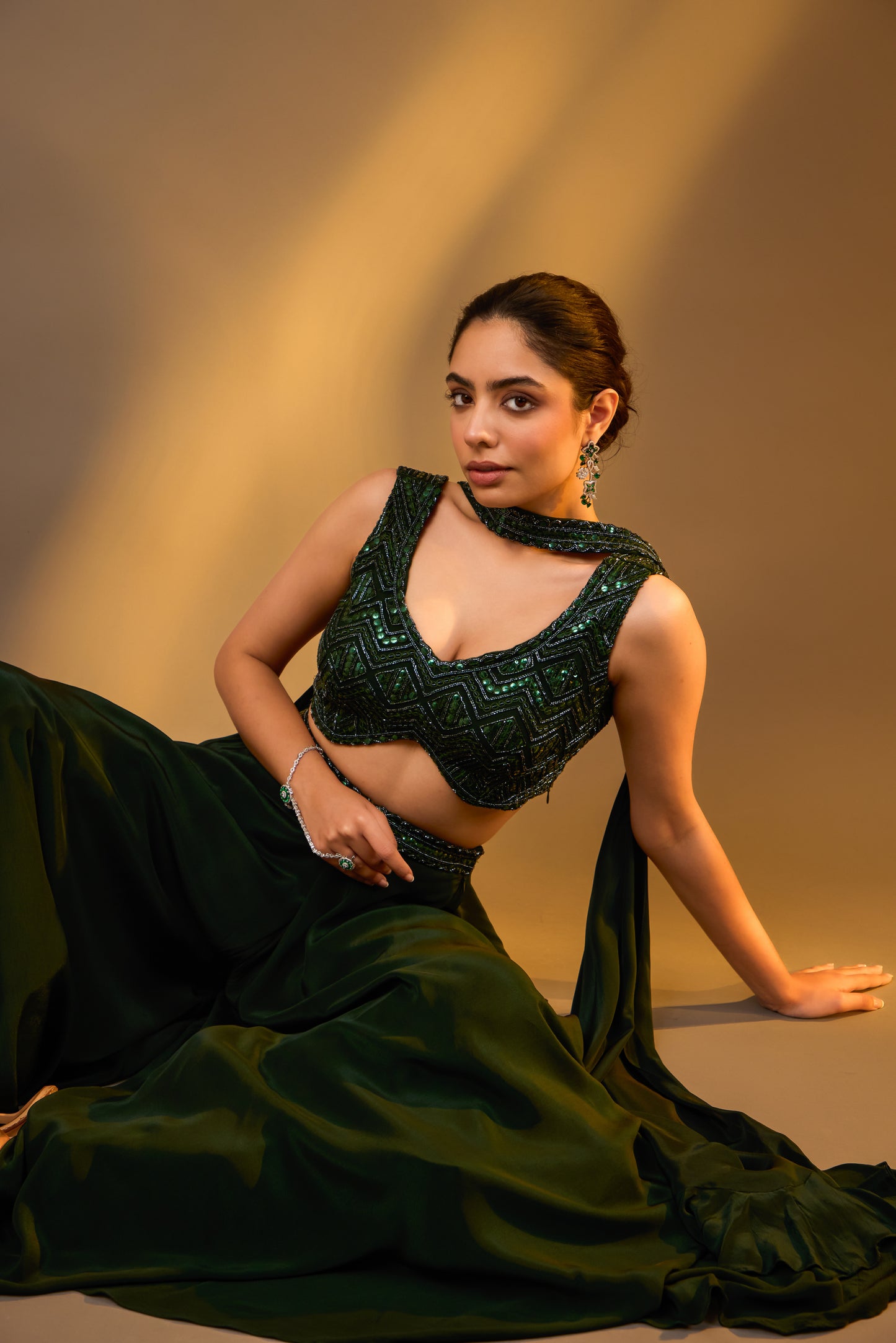 Embellished Sharara set with Dupatta