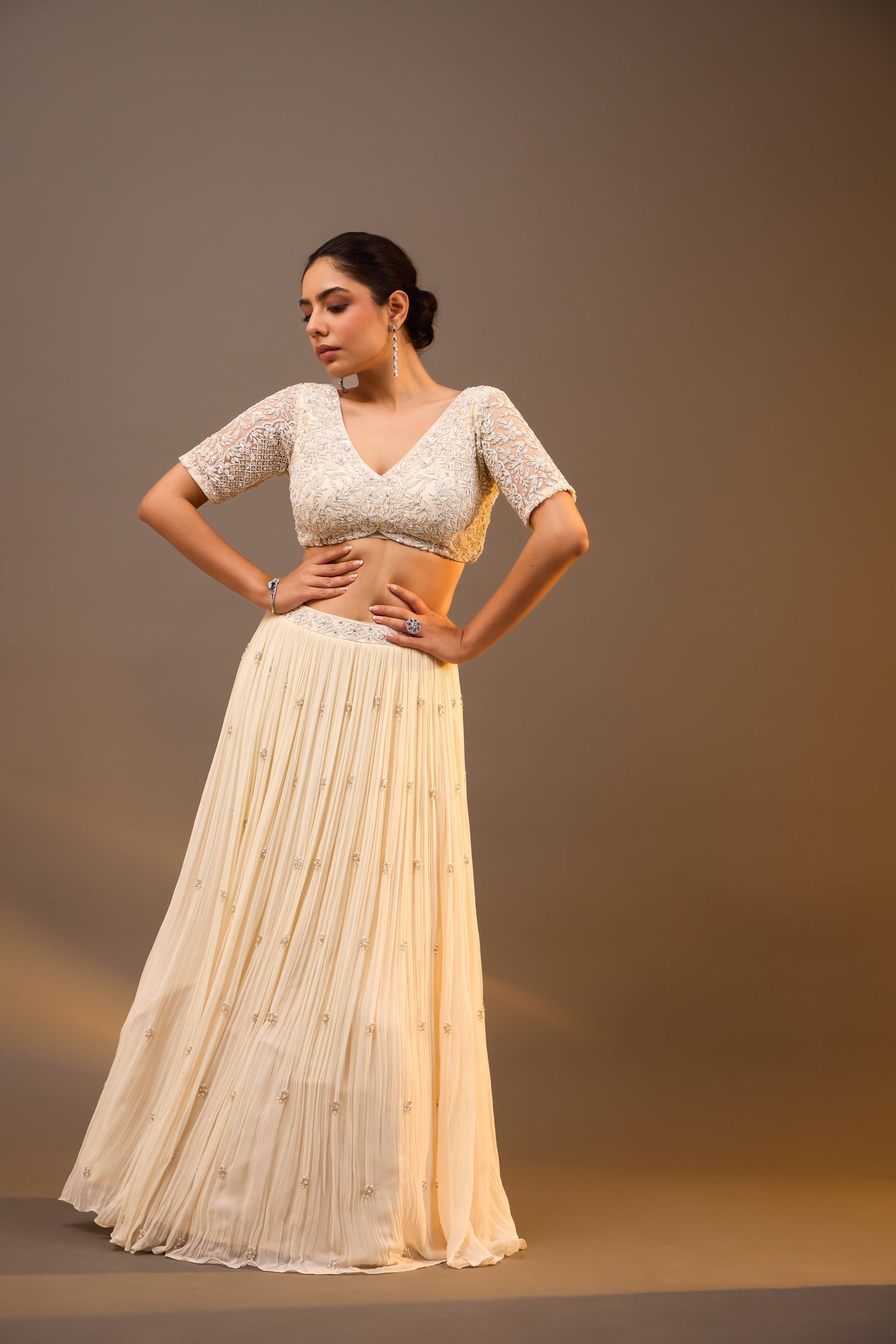 Embellished Lehenga Choli with Dupatta