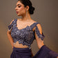 Embellished Pre Draped Lehenga Saree