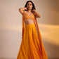 Embellished Plazzos set with Cape