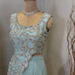 Ice Blue Sharara set