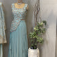 Ice Blue Sharara set