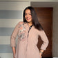 Petal Crest Shirt in Beige