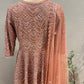 Blush rose embroidered Sharara set