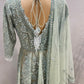 Mint green Sharara set