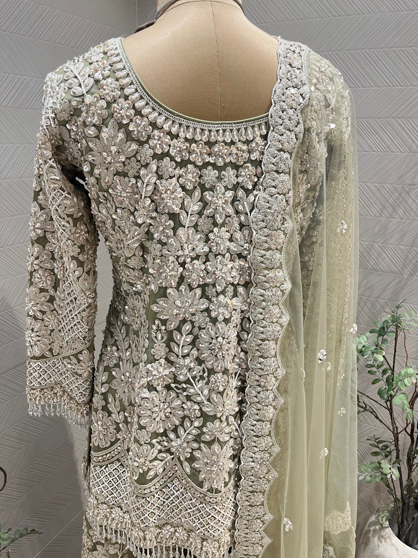 Pista Green Sharara set
