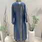 Blue Tissue Jacket Set
