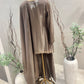 Dark Rose Gold Tissue Sharara Set