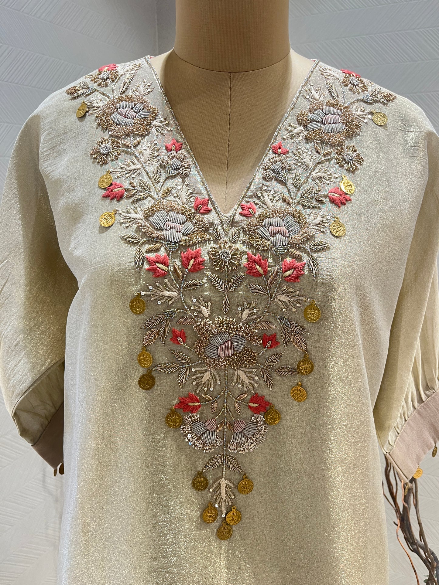 Gold Tissue Co-ord Set