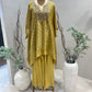 Gold Banarsi Kaftan Set