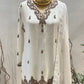 Ivory Tissue Dabka Sharara Set