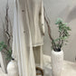 Ivory Tissue Dabka Sharara Set