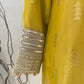 Yellow Kanjivaram Kurta Set