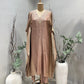 Taupe Banarsi Silk Kaftan Set
