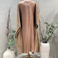 Taupe Banarsi Silk Kaftan Set